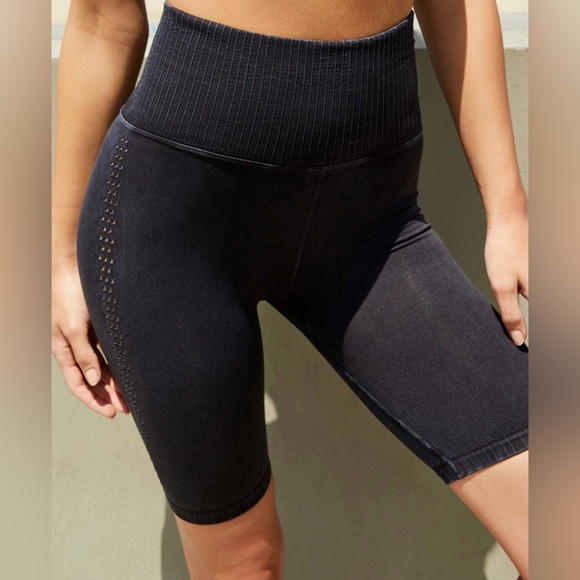 Free People Pants - Free People Movement Good Karma Bike Shorts XS/S Blue NWOT